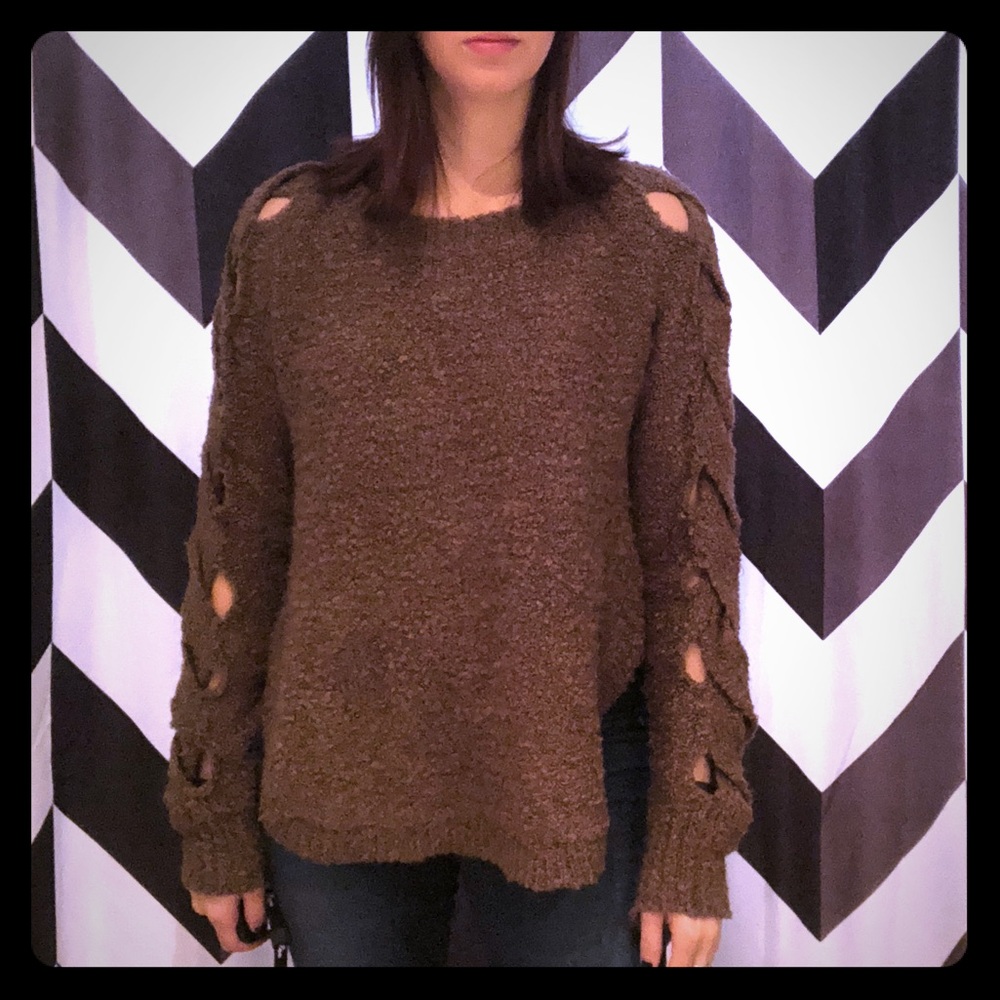 ASTR Braided Sweater